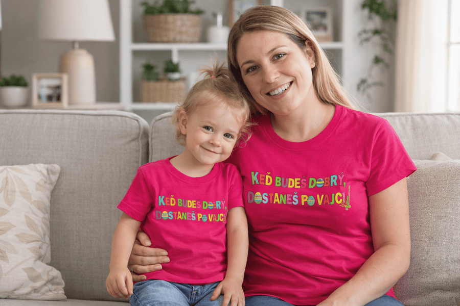 mama a dcéra tričká set Keď budeš dobrý mk